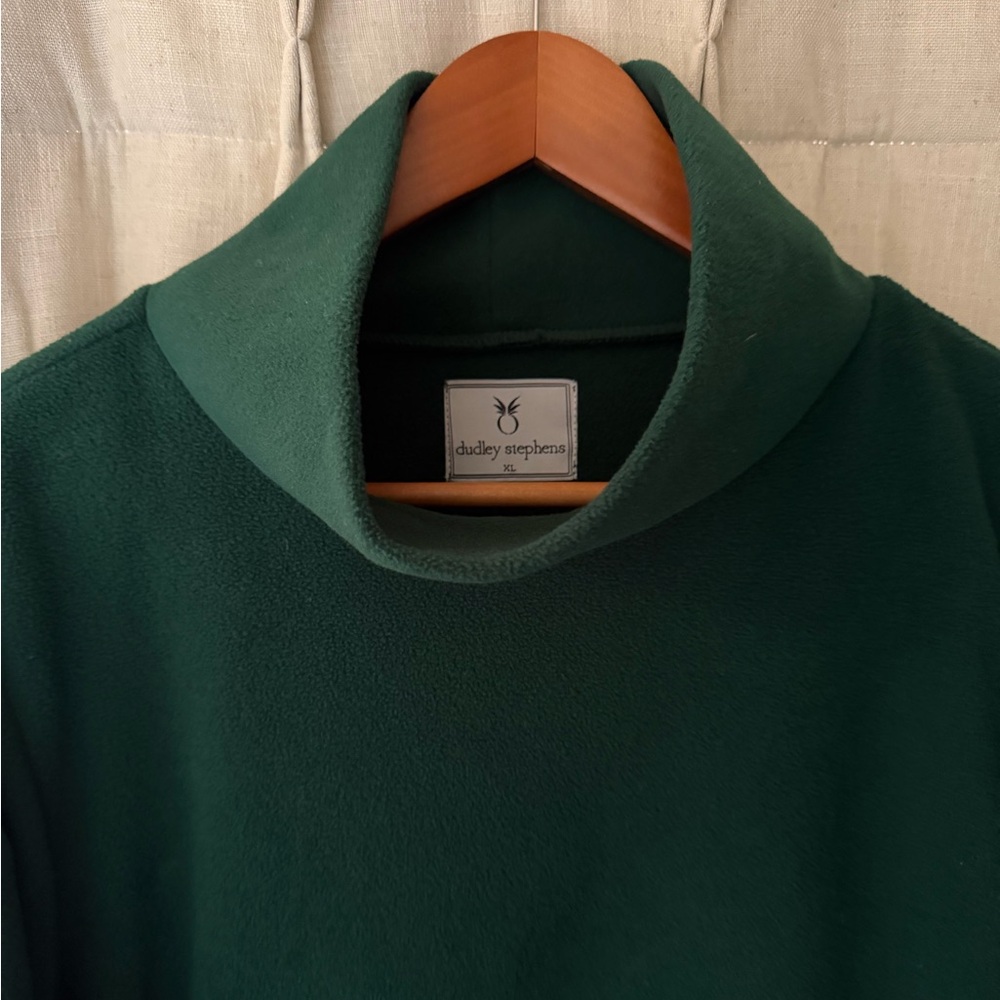 Dudley Stephens Park Slope Fleece Turtleneck, XL, Emerald, New without Tags 💚